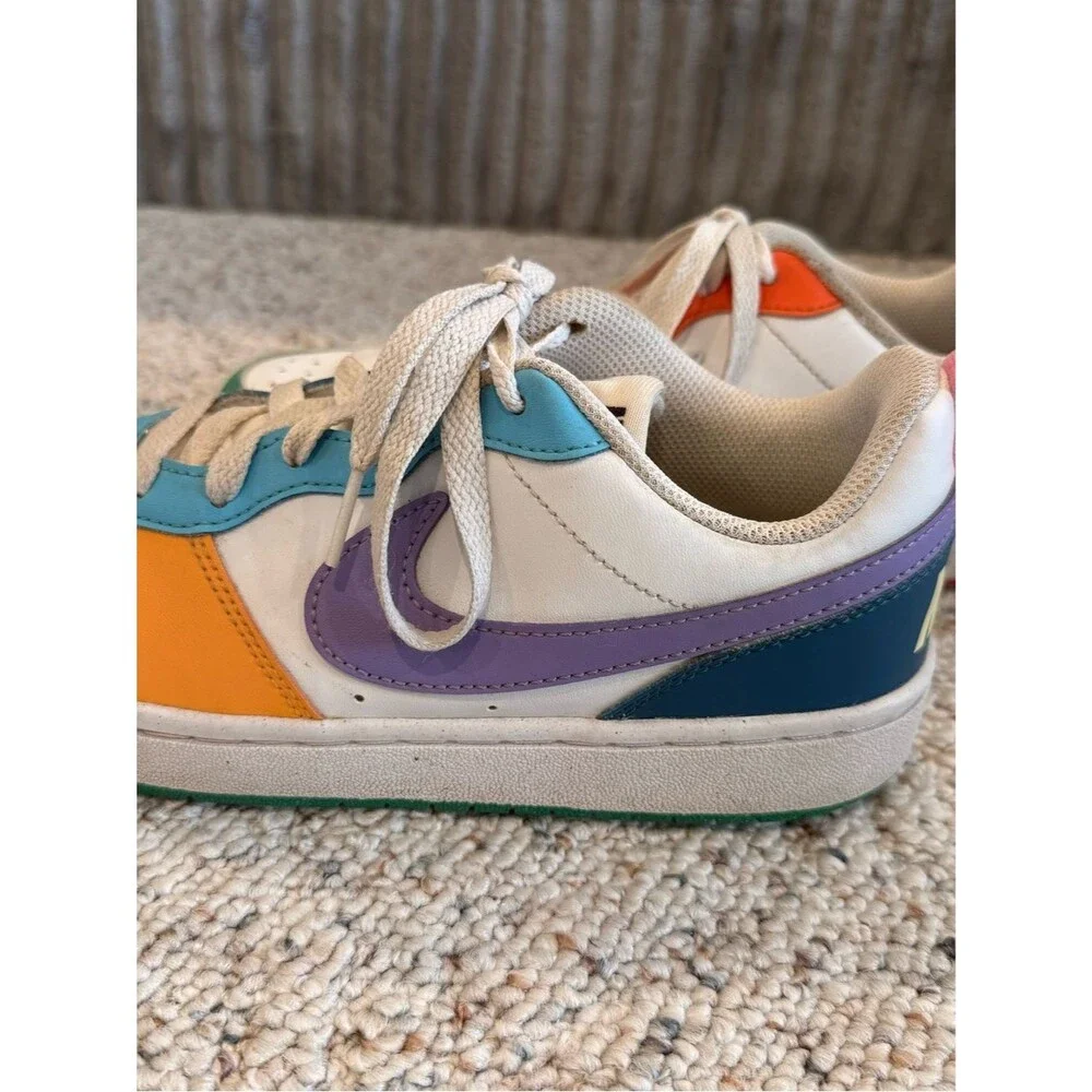 Nike Court Borough Low Recraft Lace Up Sneakers GS Multi / Color Size 6Y